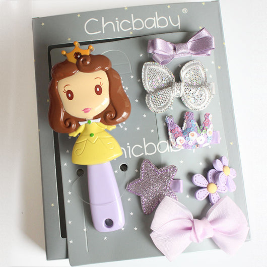 Set de Accesorios para Cabello Infantil - Horquillas, Moños y Peine Princesa - Image 4