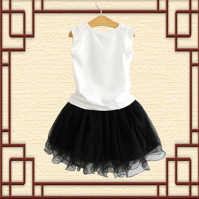 Conjunto Infantil Falda Tul con Blusa Botella de Perfume - Image 9