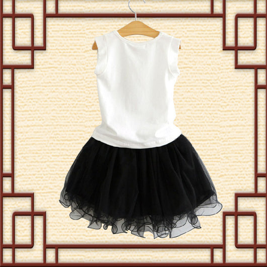 Conjunto Infantil Falda Tul con Blusa Botella de Perfume - Image 9
