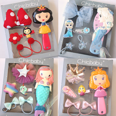 Set de Accesorios para Cabello Infantil - Horquillas, Moños y Peine Princesa - Image 5