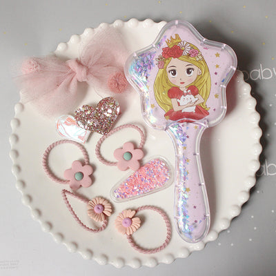 Set de Accesorios para Cabello Infantil - Horquillas, Moños y Peine Princesa - Image 8