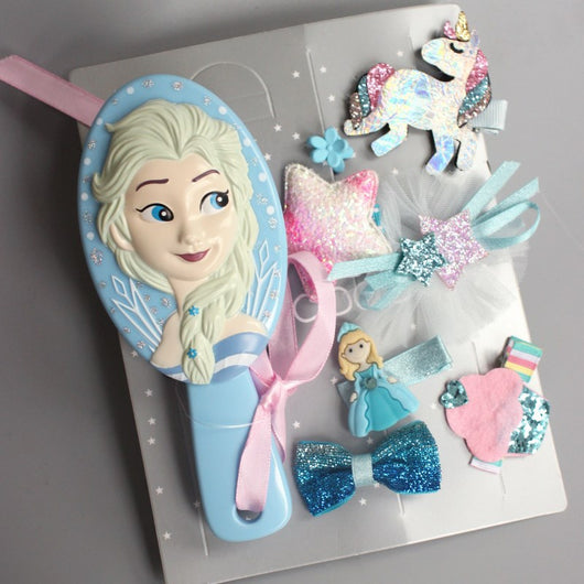 Set de Accesorios para Cabello Infantil - Horquillas, Moños y Peine Princesa - Image 10