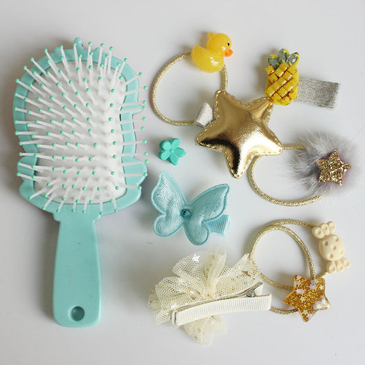 Set de Accesorios para Cabello Infantil - Horquillas, Moños y Peine Princesa - Image 18