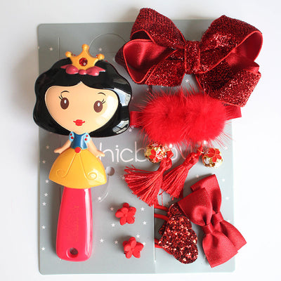 Set de Accesorios para Cabello Infantil - Horquillas, Moños y Peine Princesa - Image 23