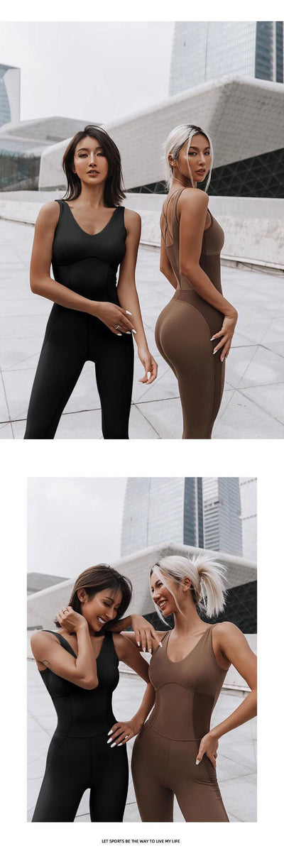 Traje de Yoga Aéreo sin Mangas con Espalda Deportiva Transpirable - Image 8
