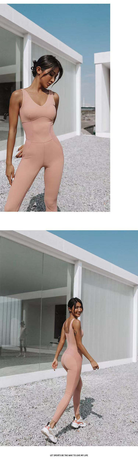 Traje de Yoga Aéreo sin Mangas con Espalda Deportiva Transpirable - Image 11