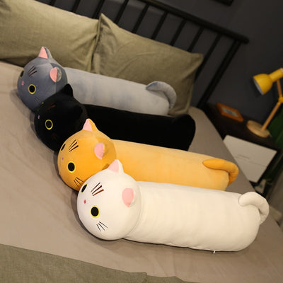 Almohada Gato Grande de Peluche Suave - Muñeco Largo para Abrazar - Image 15