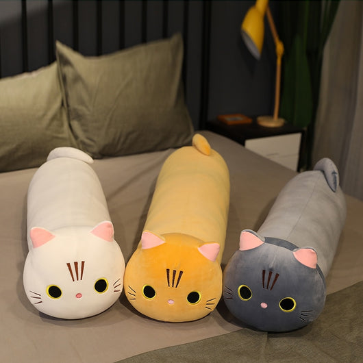 Almohada Gato Grande de Peluche Suave - Muñeco Largo para Abrazar - Image 21