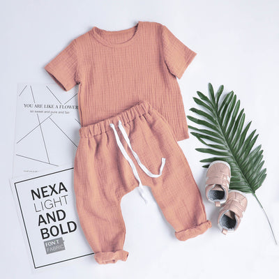 Traje Infantil de Algodón y Lino - Image 21