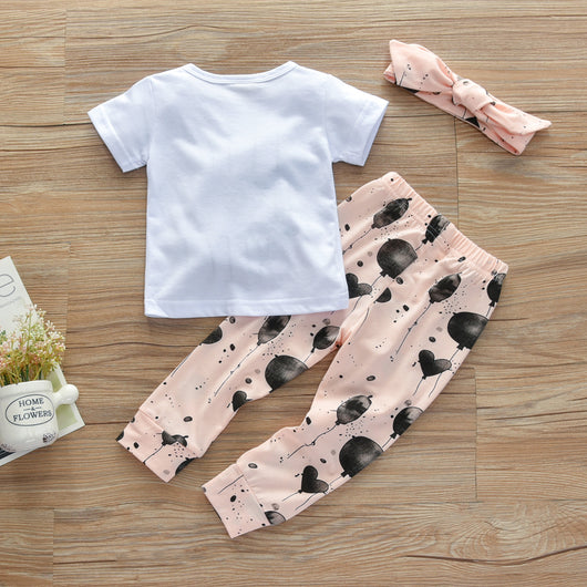 Pantalón con Estampado de Globos y Playera de Algodón Manga Corta - Image 11
