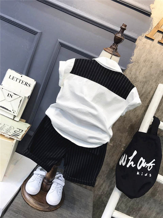 Conjunto Infantil de Rayas Casual Versátil - Image 10