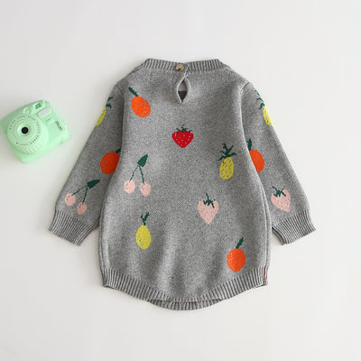 Jumpsuit de Algodón Jacquard Frutal Doble Capa - Image 8