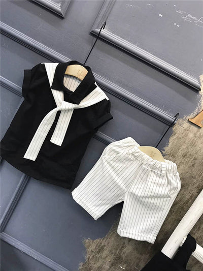 Conjunto Infantil de Rayas Casual Versátil - Image 16