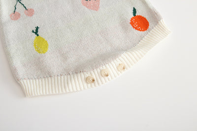Jumpsuit de Algodón Jacquard Frutal Doble Capa - Image 13