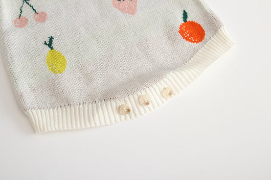 Jumpsuit de Algodón Jacquard Frutal Doble Capa - Image 13