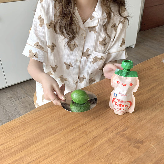 Pijama de Pareja Suave y Adorable con Diseño de Osito - Image 21