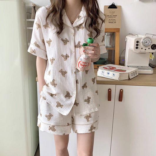 Pijama de Pareja Suave y Adorable con Diseño de Osito - Image 30
