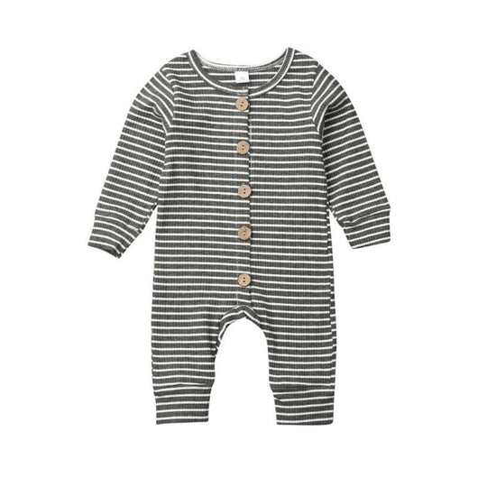 Mameluco Tejido a Rayas para Recién Nacido - Ropa Cálida y Cómoda - Image 7