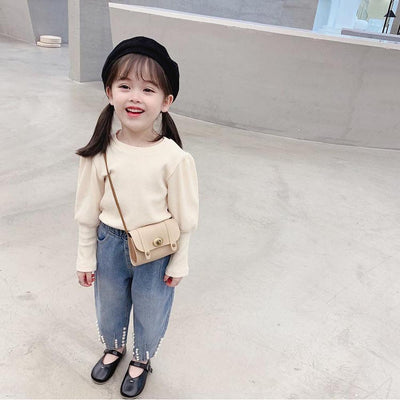 Blusa Infantil con Mangas Abullonadas - Camisa de Algodón para Niña - Image 11