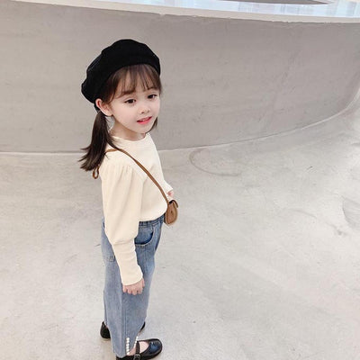 Blusa Infantil con Mangas Abullonadas - Camisa de Algodón para Niña - Image 12