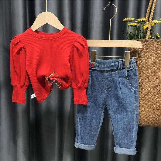 Blusa Infantil con Mangas Abullonadas - Camisa de Algodón para Niña - Image 16