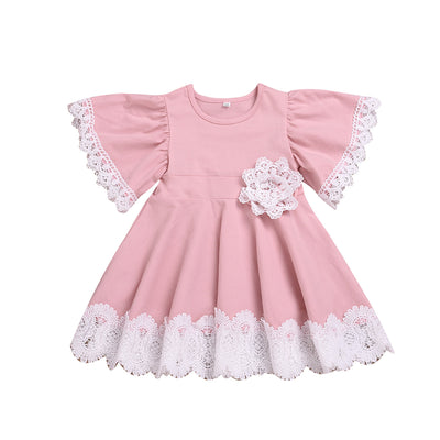 Vestido de Encaje Rosa Princesa - Image 6