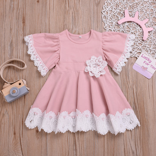Vestido de Encaje Rosa Princesa - Image 7
