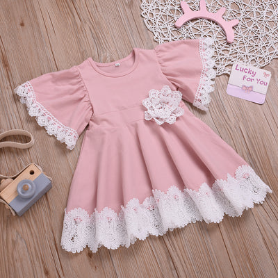 Vestido de Encaje Rosa Princesa - Image 8