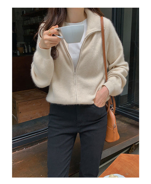 Cardigan Suelto con Cierre de Cremallera para Mujer - Tejido Acogedor - Image 19