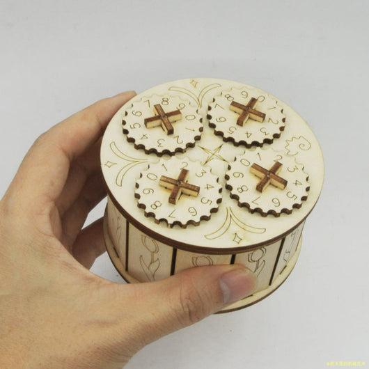 Caja Fuerte de Madera con Candado de Transmisión Mecánica - Image 7