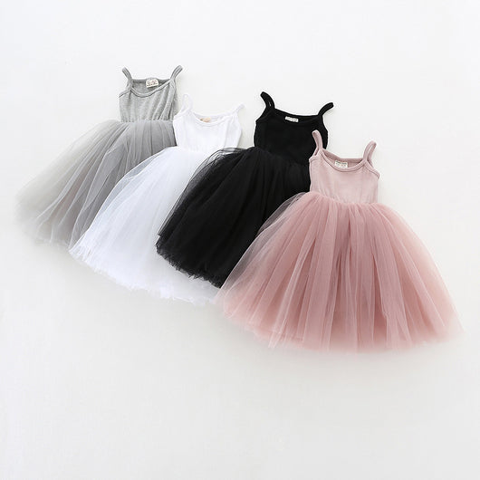 Vestido de Tirantes en Malla para Niñas - Image 59