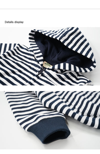 Conjunto de Tres Piezas de Algodón para Bebé con Cardigan con Capucha - Image 10