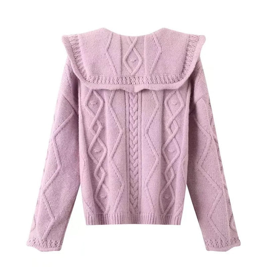 Suéter Retro Floral para Mujer - Diseño Versátil para Otoño - Image 9