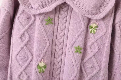 Suéter Retro Floral para Mujer - Diseño Versátil para Otoño - Image 11