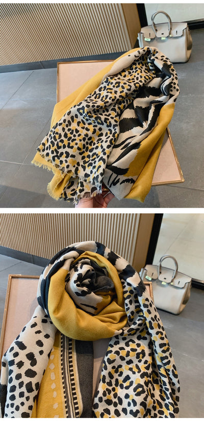 Pañoleta de Seda Estampado Leopardo - Image 10