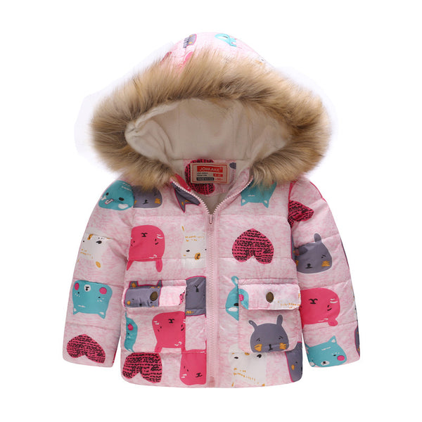 Chaqueta Térmica Infantil con Capucha - Algodón Grueso Acolchado Unisex
