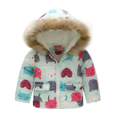 Chaqueta Térmica Infantil con Capucha - Algodón Grueso Acolchado Unisex - Image 3