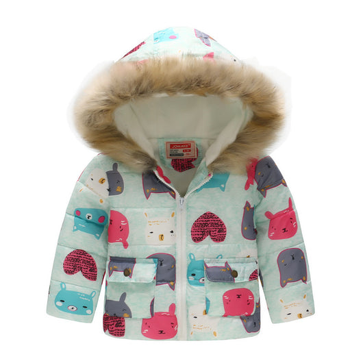 Chaqueta Térmica Infantil con Capucha - Algodón Grueso Acolchado Unisex - Image 3