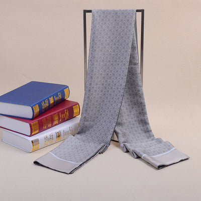 Bufanda de Seda Reversible para Hombre - Elegancia Dual - Image 19