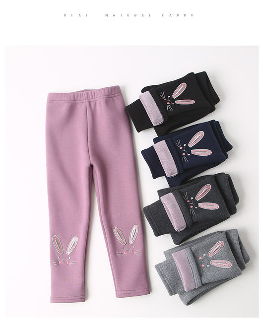 Pantalones para Bebé con Bordado de Gatito Cartoon - Image 4