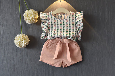 Conjunto de Shorts con Mangas Voladoras Piña - Image 6