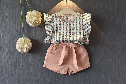 Conjunto de Shorts con Mangas Voladoras Piña - Image 6