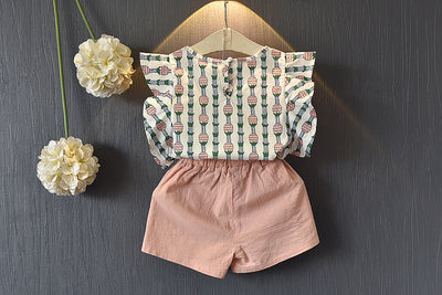 Conjunto de Shorts con Mangas Voladoras Piña - Image 7