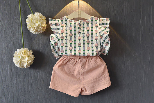 Conjunto de Shorts con Mangas Voladoras Piña - Image 7