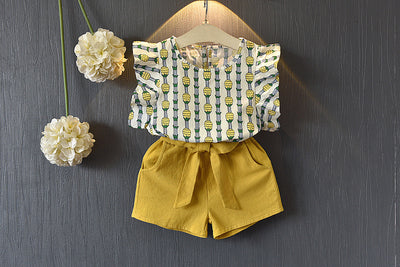 Conjunto de Shorts con Mangas Voladoras Piña - Image 8