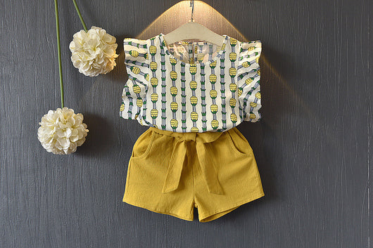 Conjunto de Shorts con Mangas Voladoras Piña - Image 8