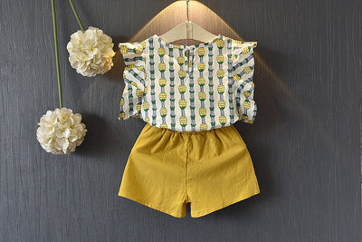 Conjunto de Shorts con Mangas Voladoras Piña - Image 9