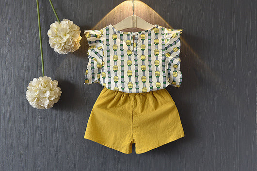 Conjunto de Shorts con Mangas Voladoras Piña - Image 9