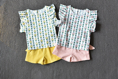Conjunto de Shorts con Mangas Voladoras Piña - Image 10