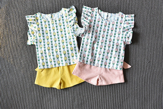 Conjunto de Shorts con Mangas Voladoras Piña - Image 10